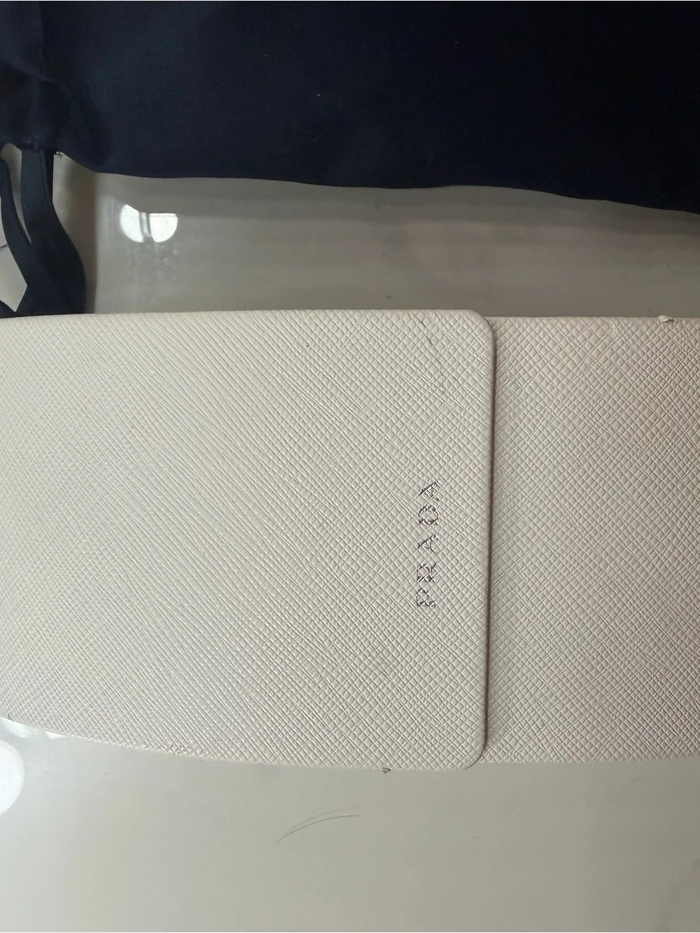 Prada Black Rectangular Sunglasses with White Case - Picture 7 of 7